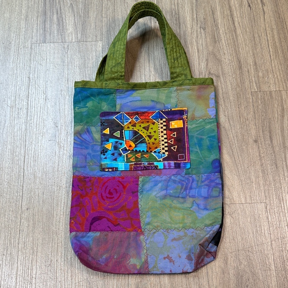 Colorful Quilt Patchwork Tote Bag